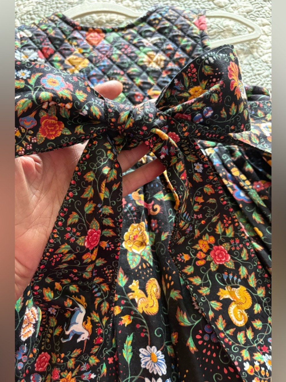90’s Vera Bradley “Tavern on the Green” Vintage Inspired Floral Garden Motif - M - Picture 7 of 11